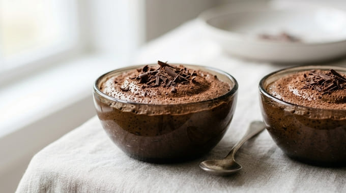 Mousse de Chocolate Sem Açúcar: Com Poucos Ingredientes